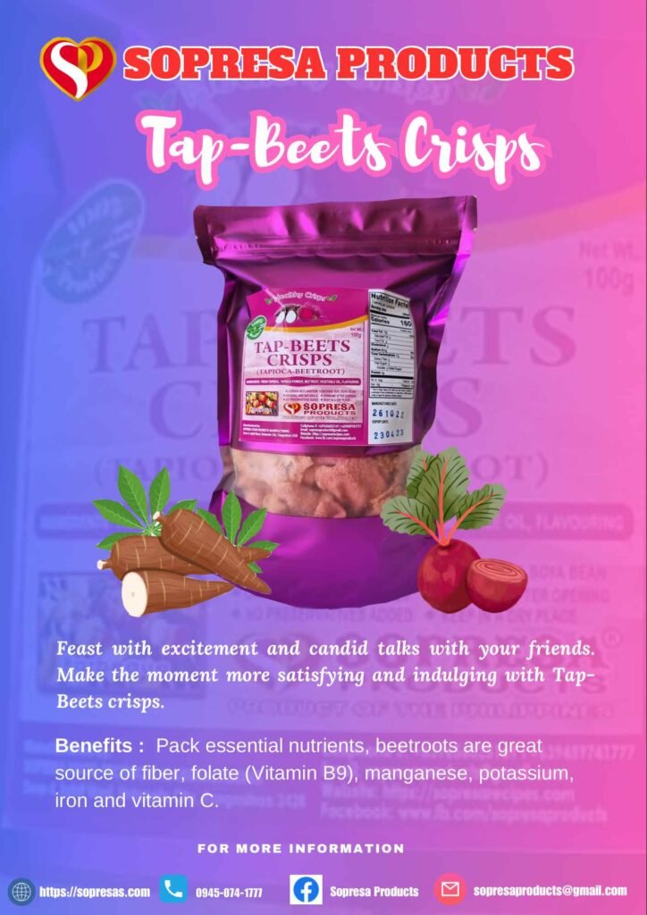 Tap-Beets Crisps | Fresh Tapioca & Beetroot Healthy Snack