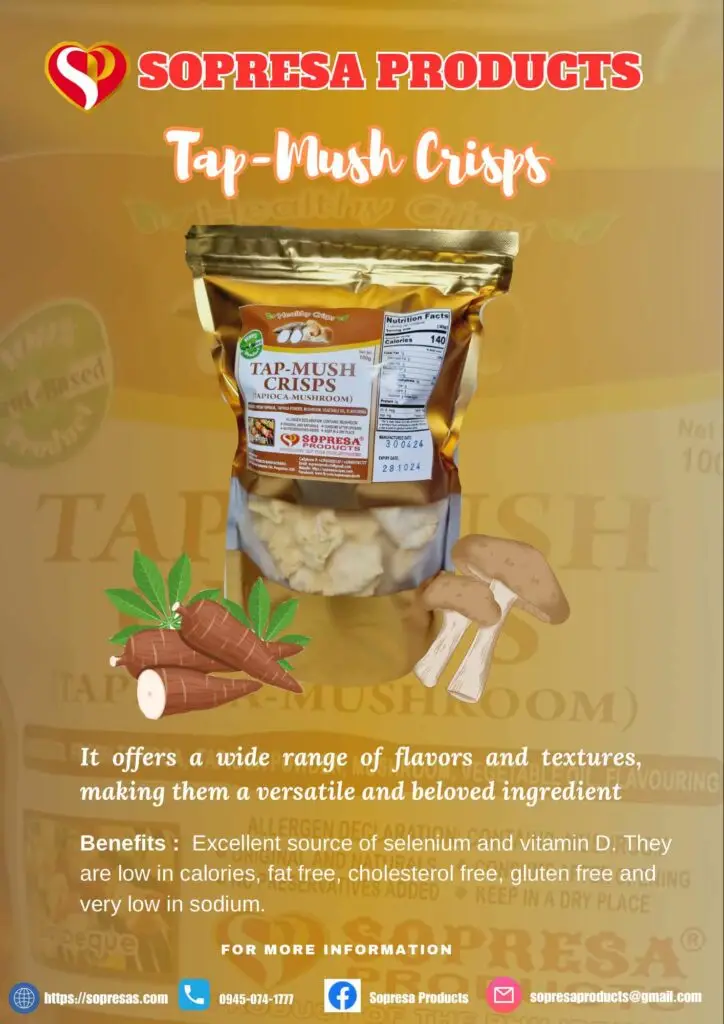 Tapioca Mushroom Crisps | Healthy Vegetable Chips