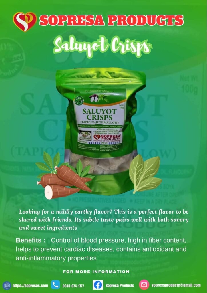 Saluyot Crisps | Vegetable Healthy Chips