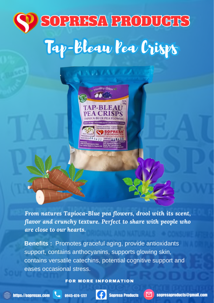 Clitorea Ternatea | Tap-Bleau Pea Crisps